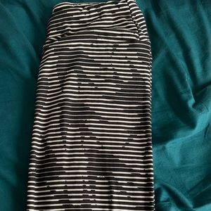 Barely worn stripped bird lularoe leggings